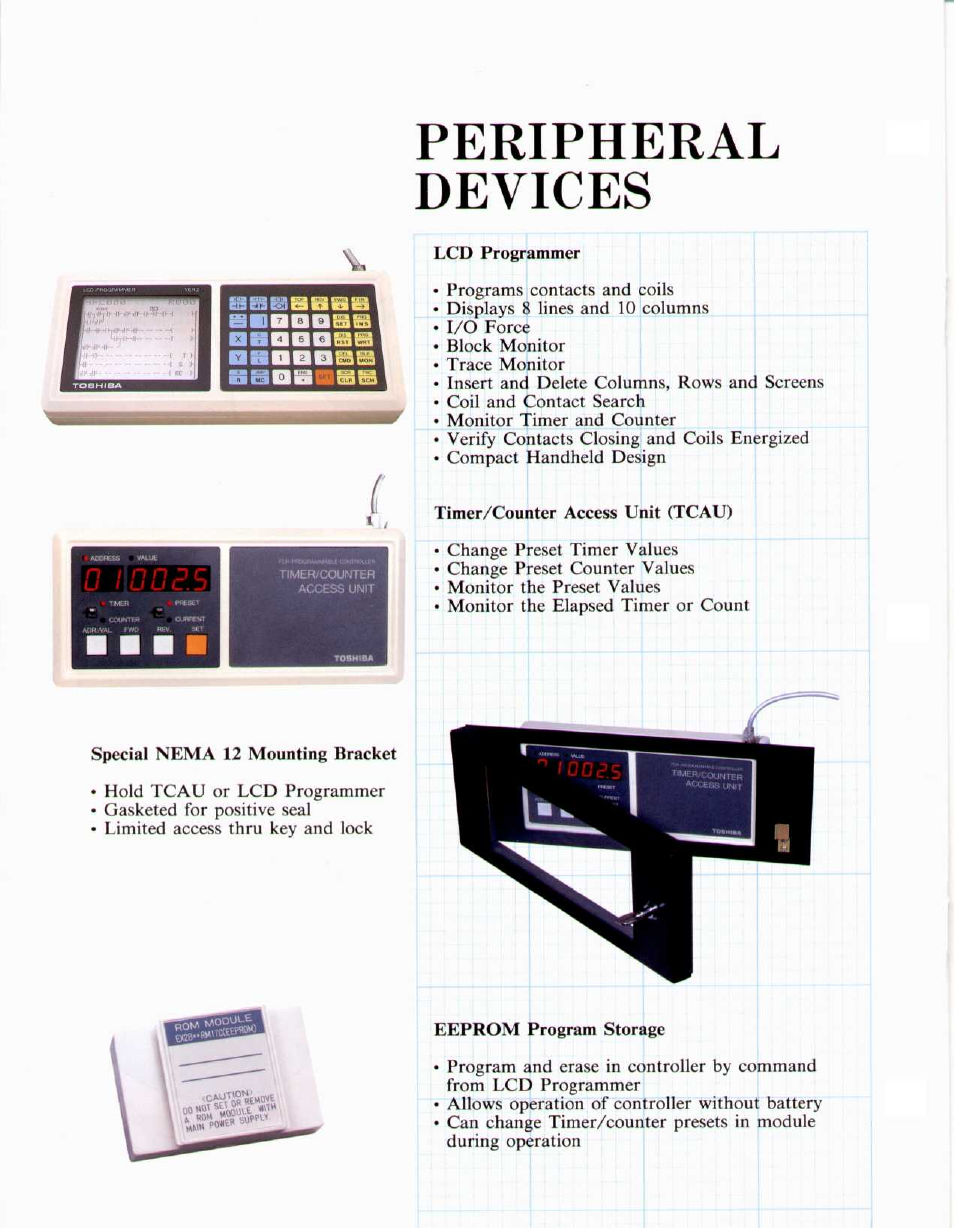 Peripheral, Devices, Peripheral devices | Toshiba EX20 Plus User Manual | Page 4 / 8