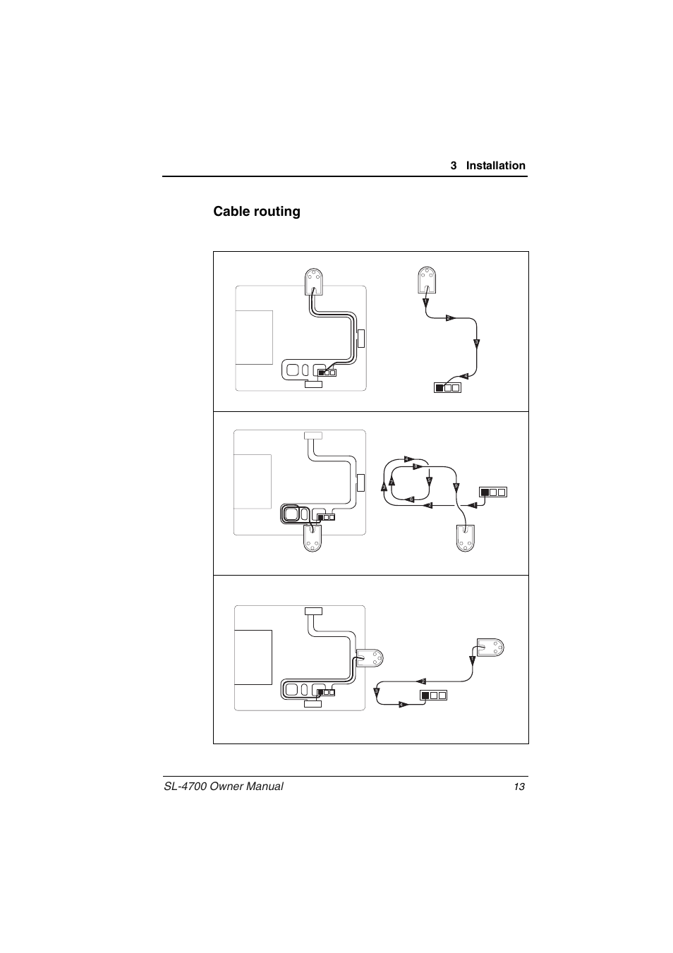 Cable routing | Toshiba TEC Electronic Computing Scale SL-4700 User Manual | Page 13 / 23