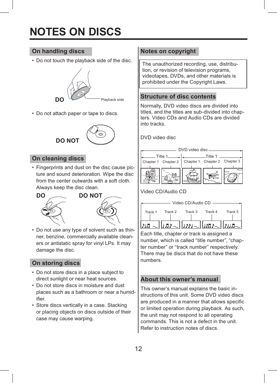 Toshiba TDP-ET10 User Manual | Page 12 / 59