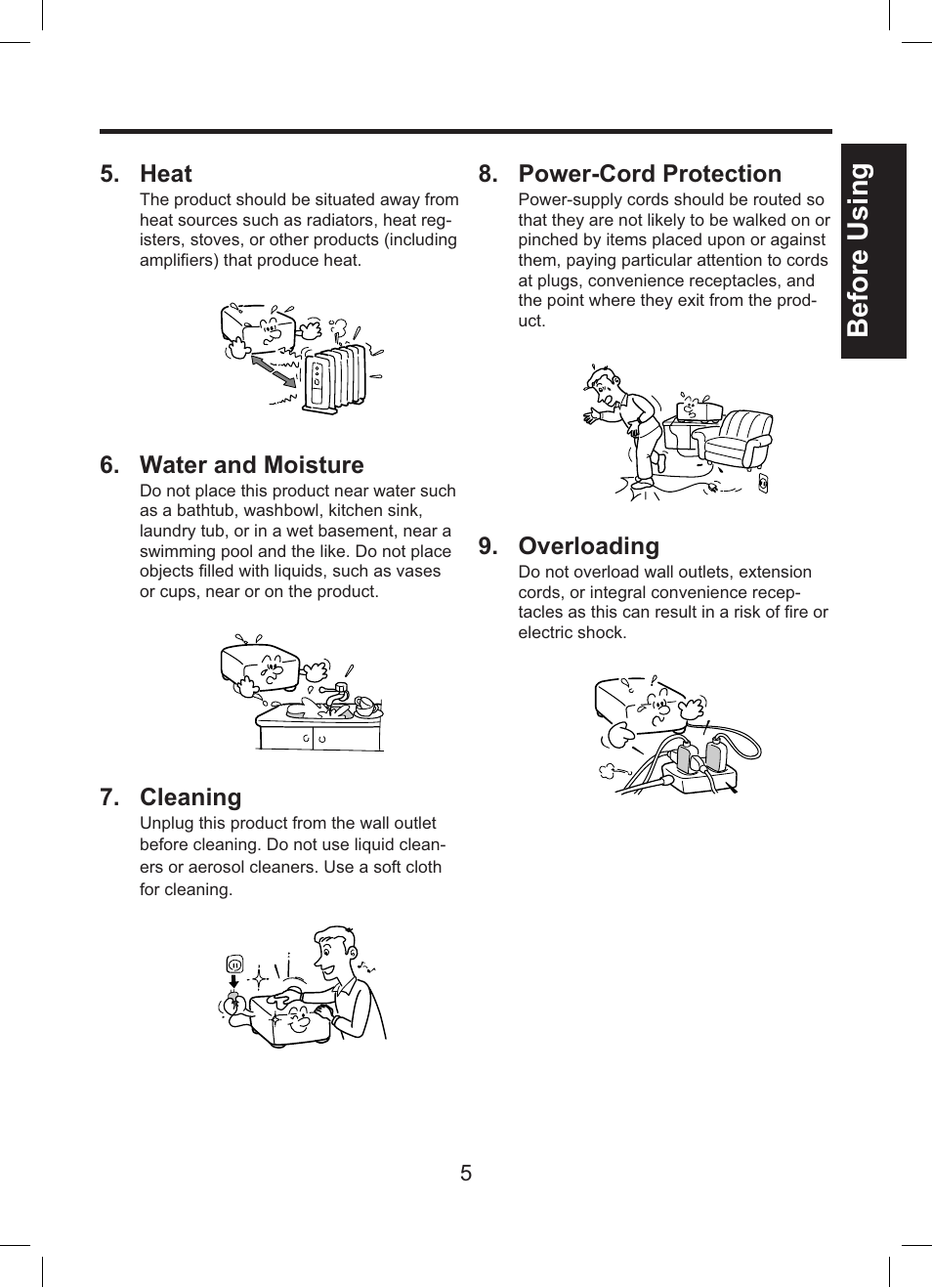 Before using | Toshiba TDP-ET10 User Manual | Page 5 / 59