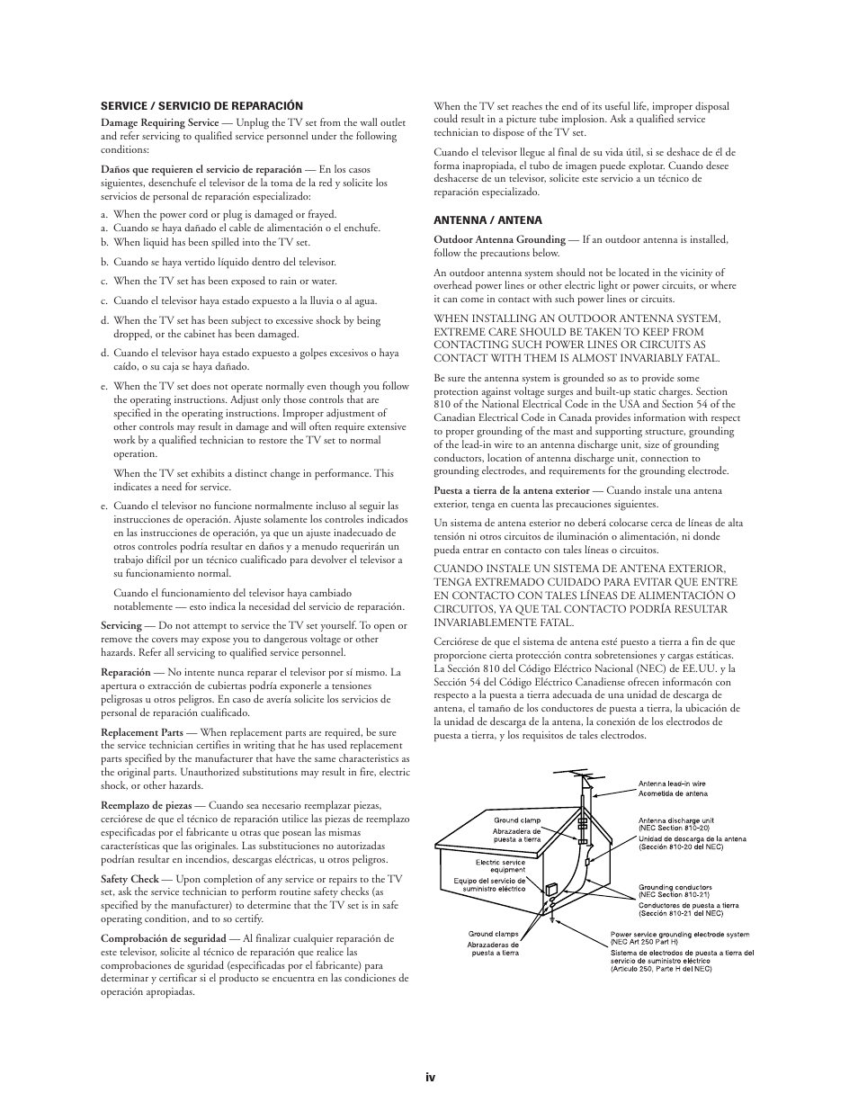 Toshiba Color Television 36A11 User Manual | Page 4 / 44