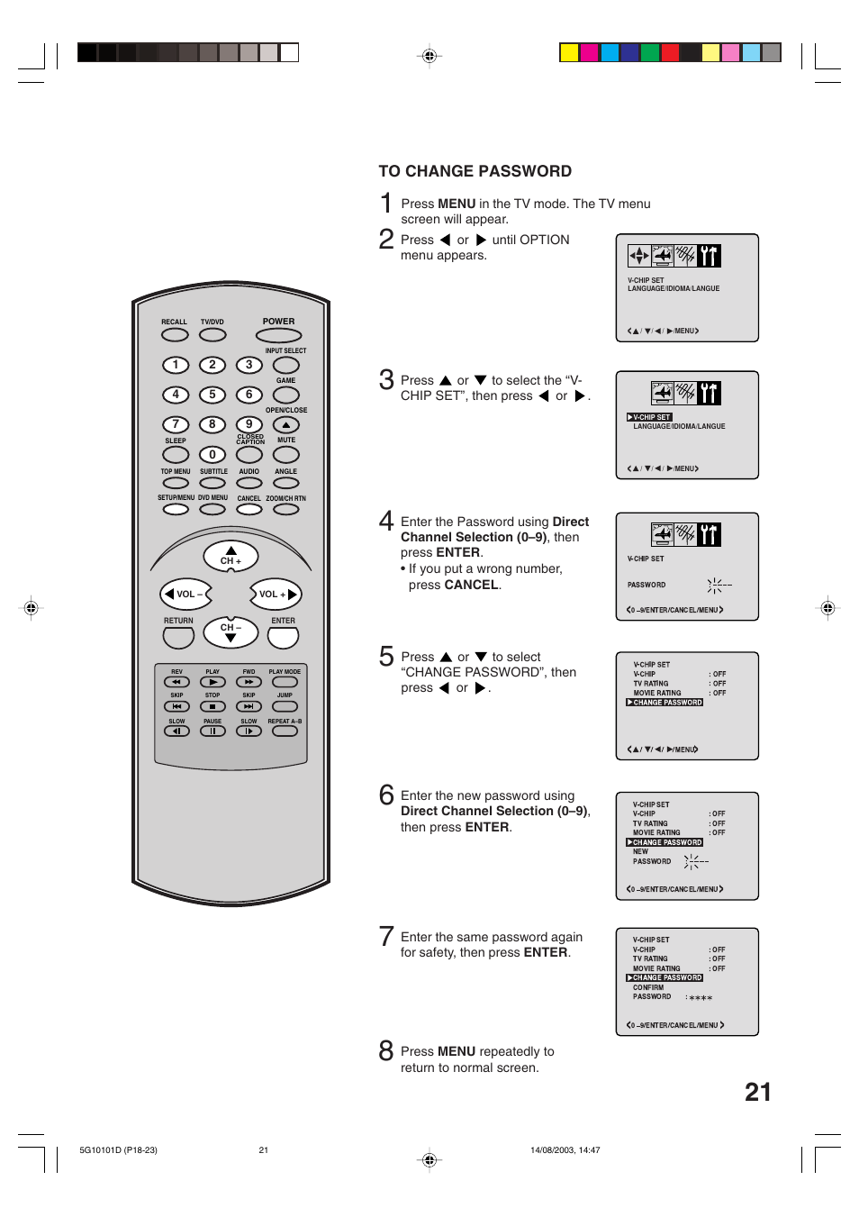 Toshiba MD14FN1 User Manual | Page 21 / 47