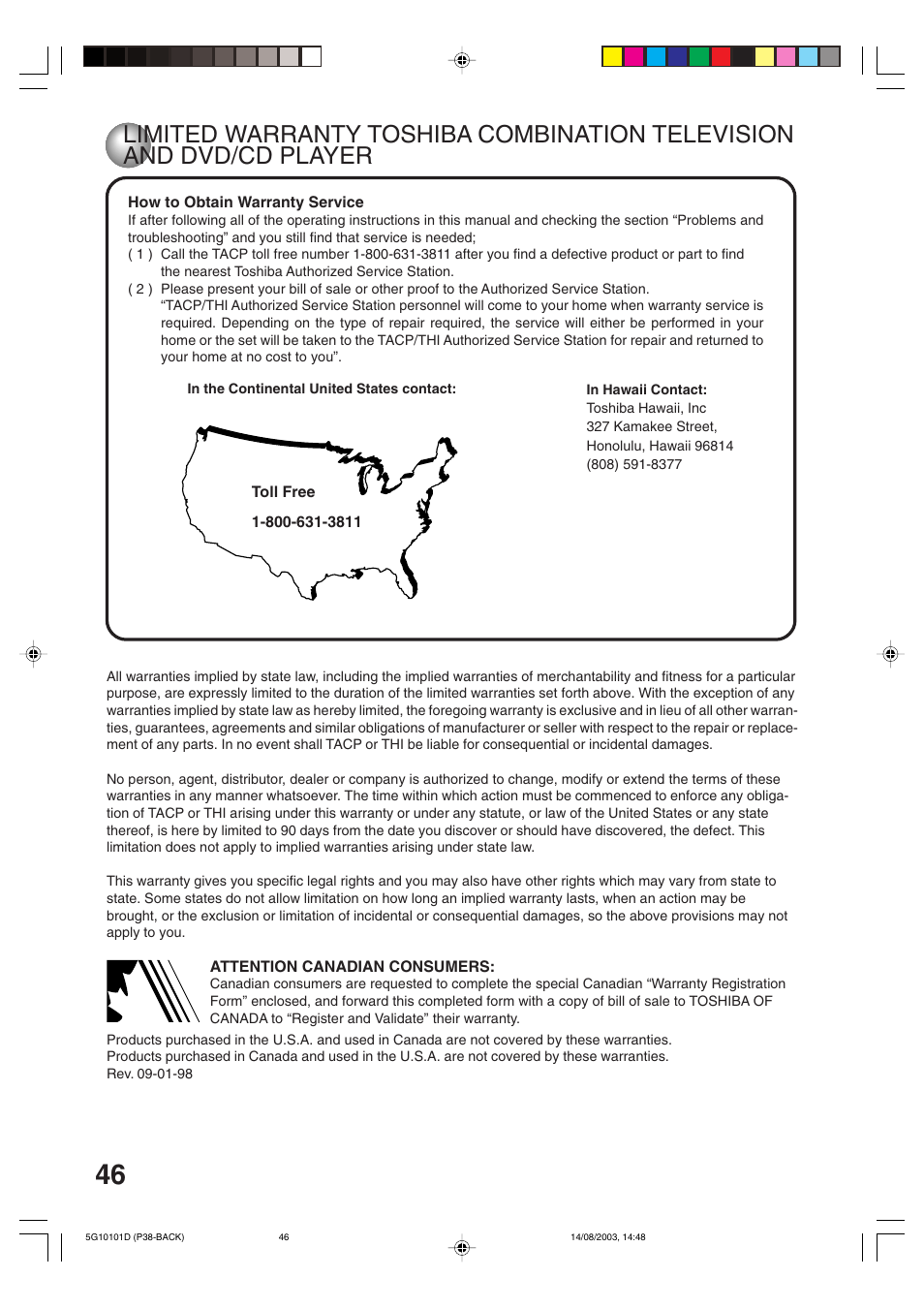 Toshiba MD14FN1 User Manual | Page 46 / 47