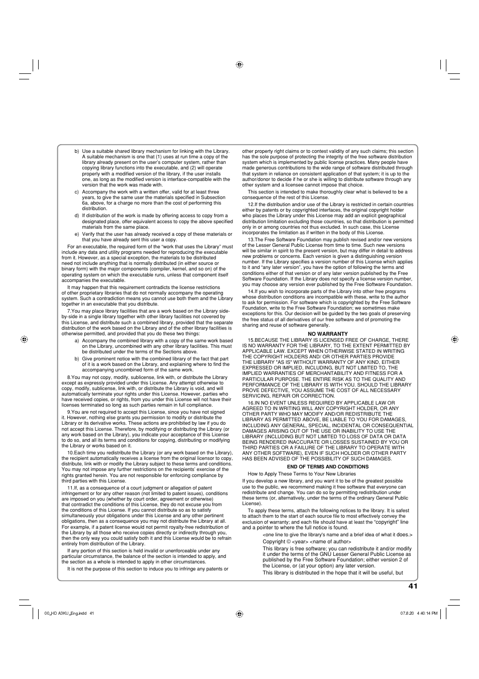 Toshiba HD-A3KC User Manual | Page 41 / 48