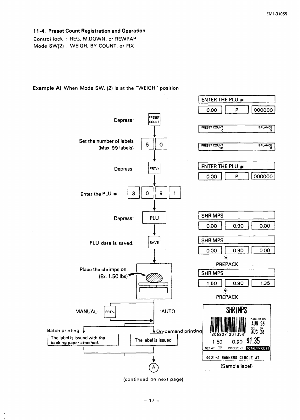 Toshiba TEC EMl-31055 User Manual | Page 20 / 55