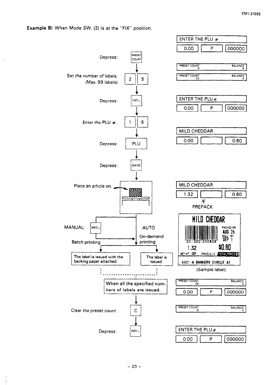 Hild cheddar | Toshiba TEC EMl-31055 User Manual | Page 23 / 55