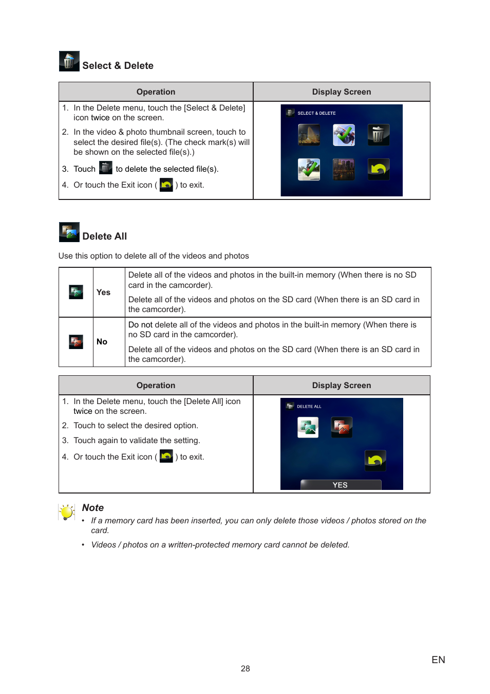 Toshiba CAMILEO P20 User Manual | Page 28 / 47