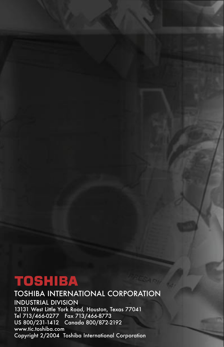 Toshiba international corporation | Toshiba RELIABILITY IN MOTION 1700 User Manual | Page 39 / 39
