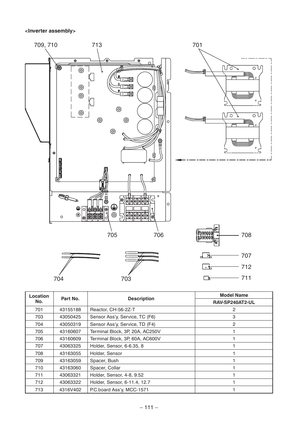 Toshiba CARRIER RAV-SP300AT2-UL User Manual | Page 111 / 116