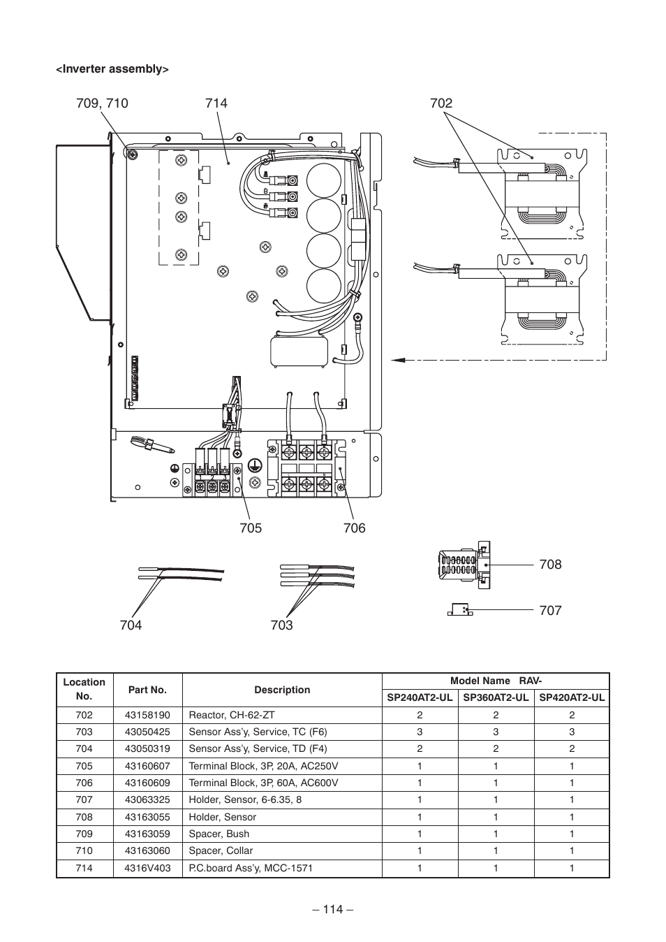 Toshiba CARRIER RAV-SP300AT2-UL User Manual | Page 114 / 116