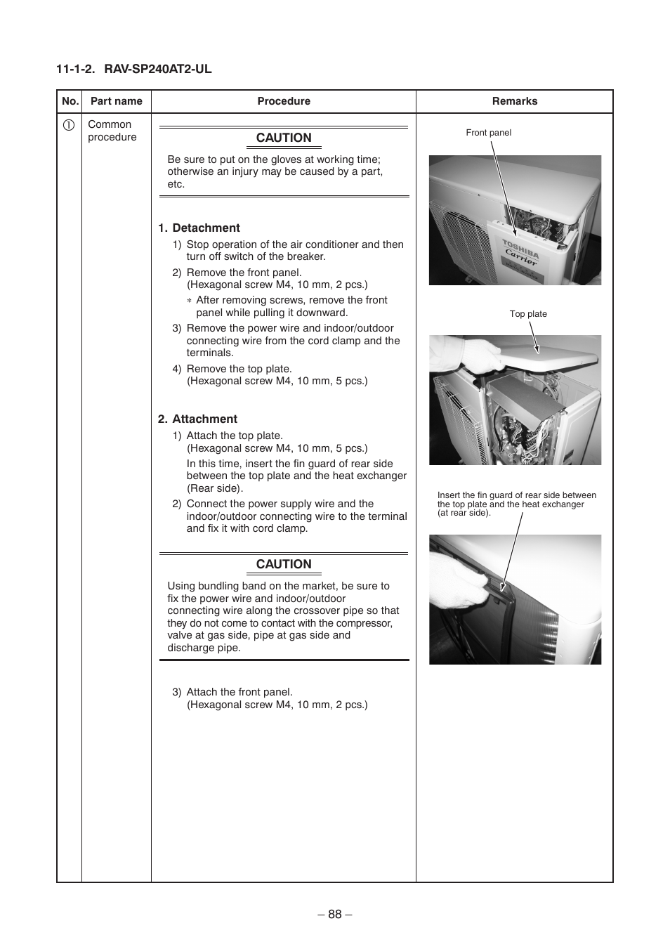 Toshiba CARRIER RAV-SP300AT2-UL User Manual | Page 88 / 116