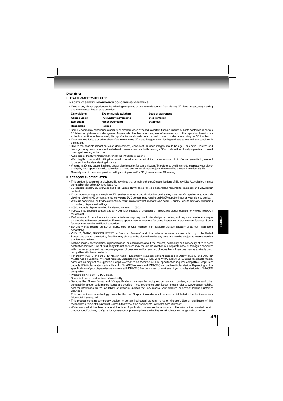 Toshiba bdx5200ku User Manual | Page 43 / 60