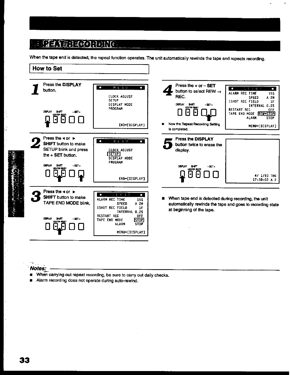 How to set, 00dd, 0bdd | 0 0 d d, 0 b d d | Toshiba KV-6200A User Manual | Page 34 / 44