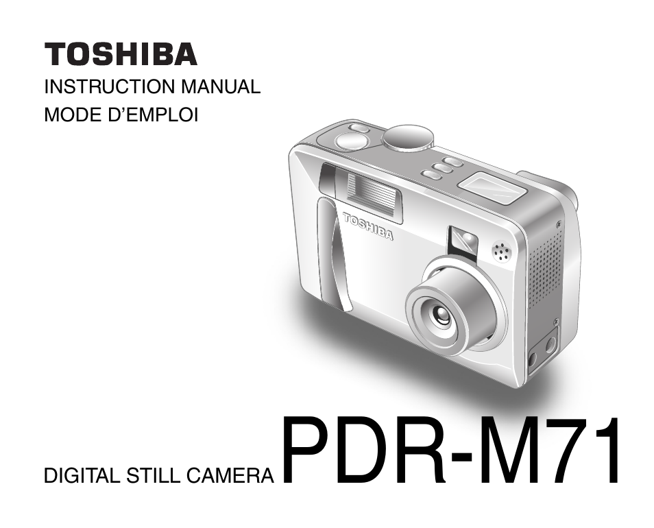 Toshiba PDR-M71 User Manual | 140 pages