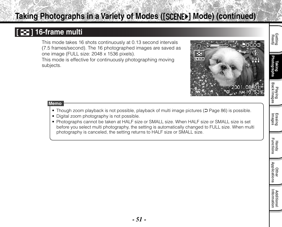 Frame multi | Toshiba PDR-M71 User Manual | Page 53 / 140