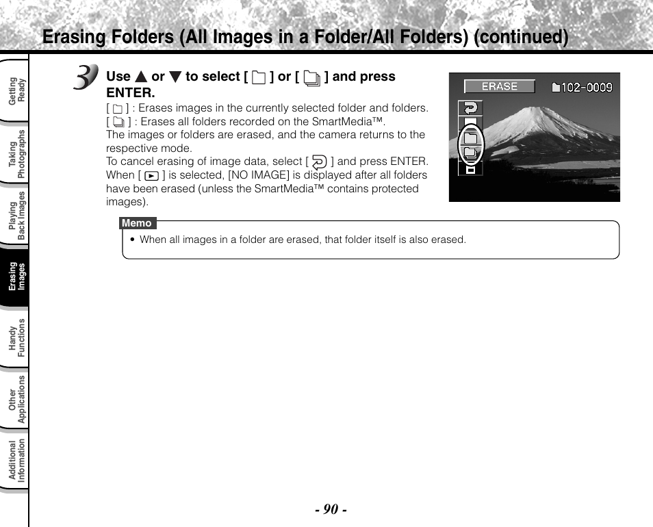 Use or to select [ ] or [ ] and press enter | Toshiba PDR-M71 User Manual | Page 92 / 140