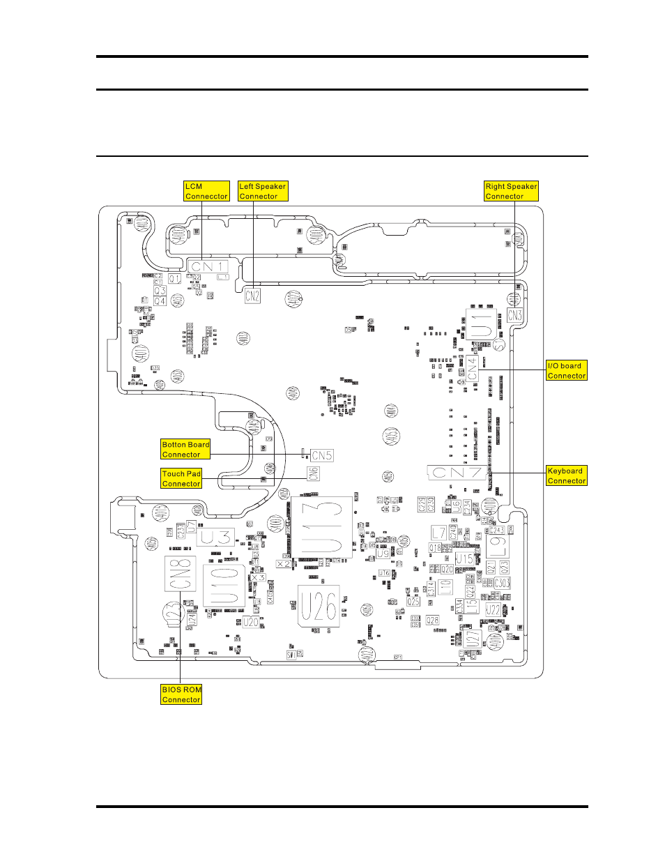 Appendix b - board layout, B.1 system board - front view | Toshiba M40 User Manual | Page 203 / 262