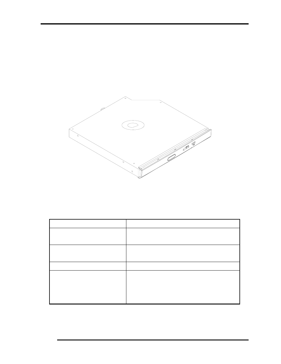 4 dvd-rom drive, Figure 1- 6 dvd-rom drive, Table 1- 2 dvd-rom drive specifications | Toshiba M40 User Manual | Page 29 / 262