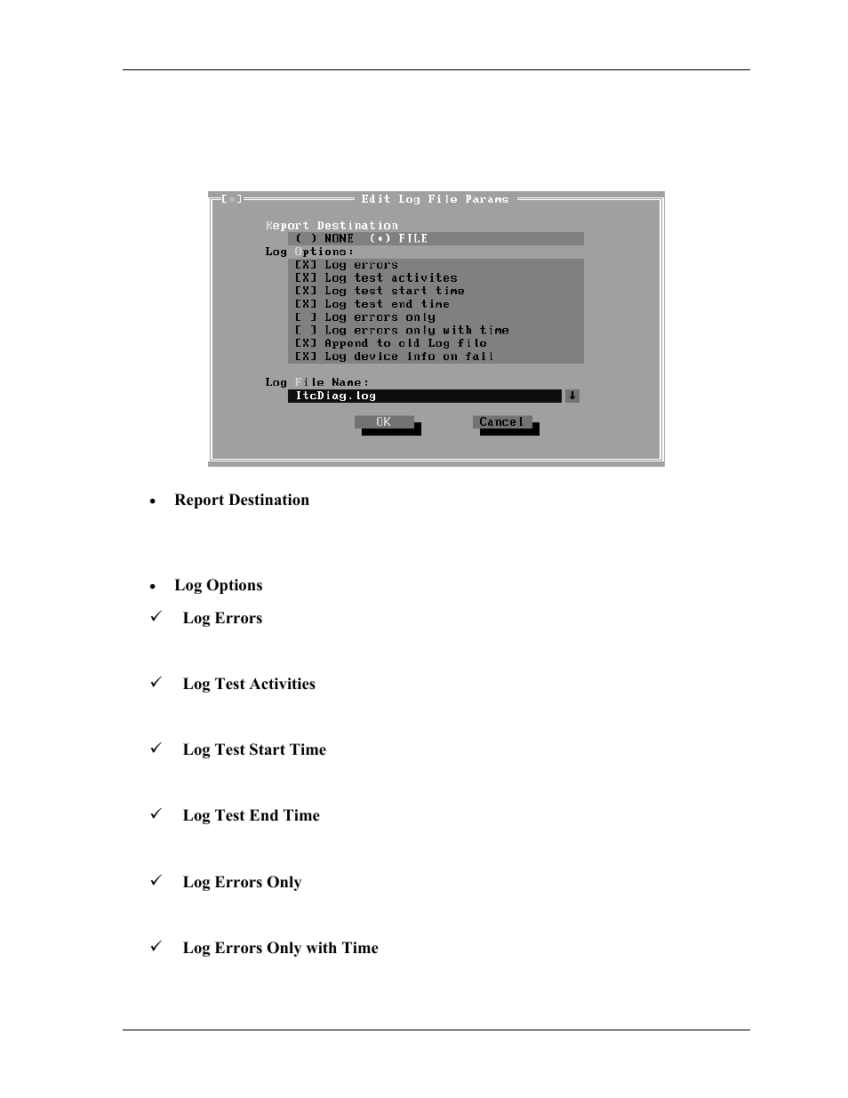 6 log parameters setting, Log parameters setting | Toshiba M40 User Manual | Page 88 / 262