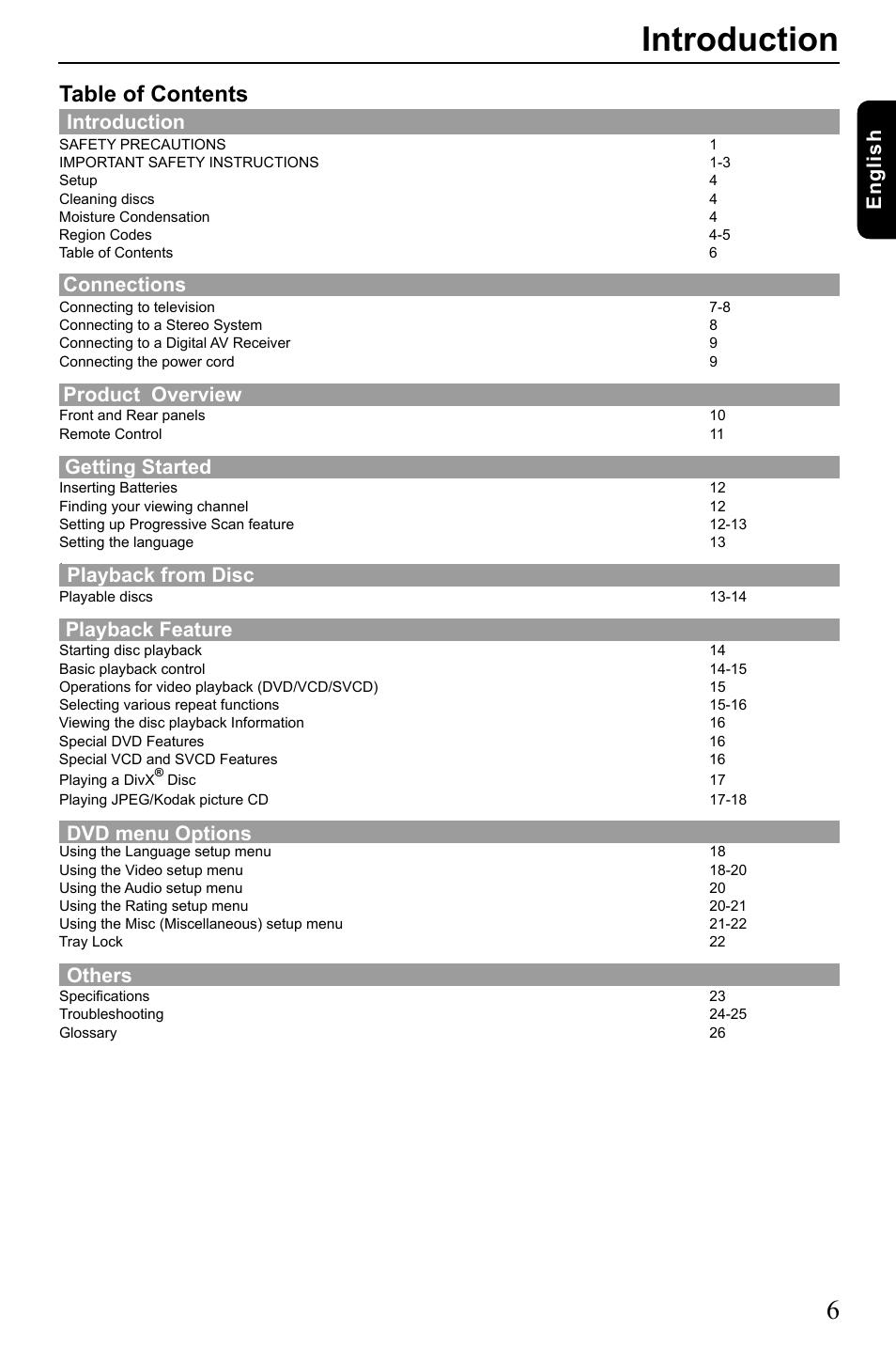 Toshiba SD-185 User Manual | Page 7 / 27