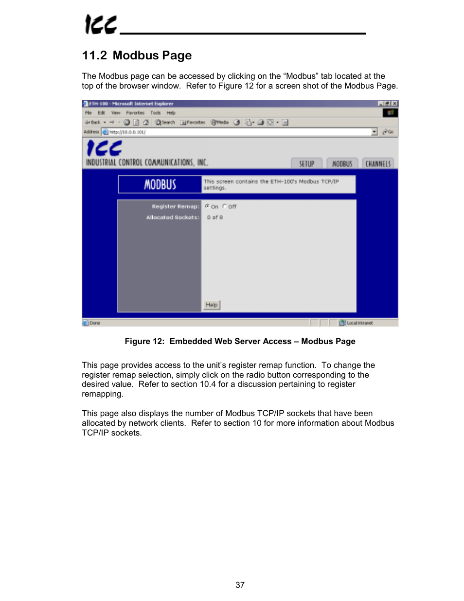 2 modbus page | Toshiba VF-A7 User Manual | Page 38 / 50