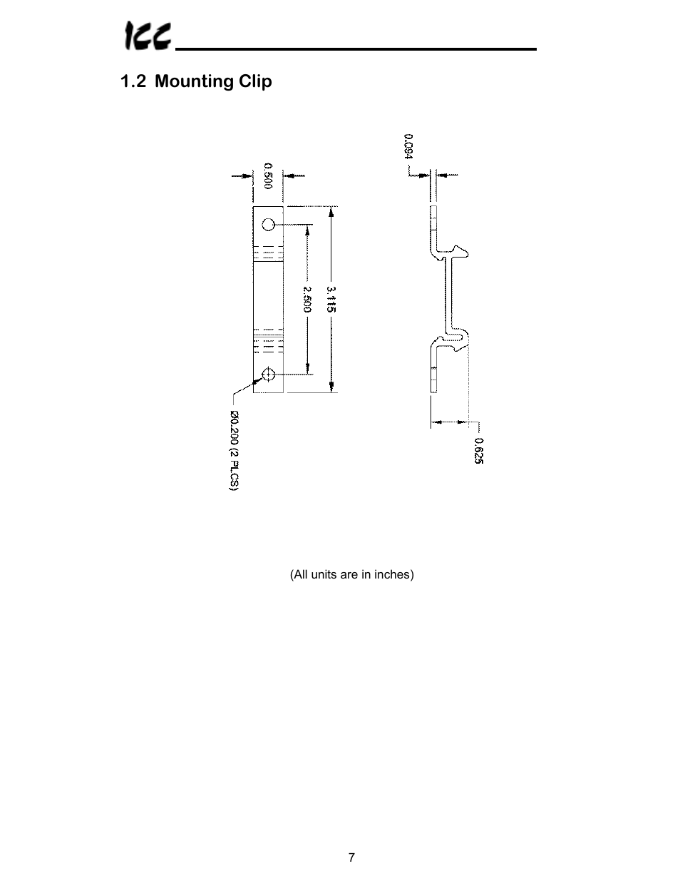 2 mounting clip | Toshiba VF-A7 User Manual | Page 8 / 50