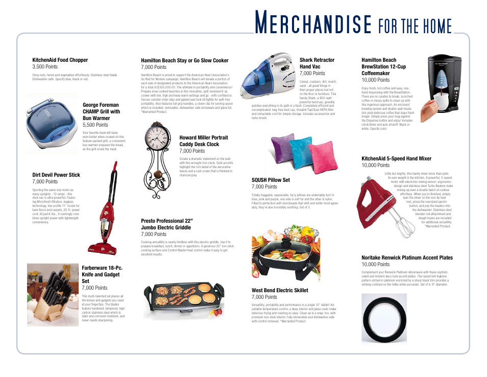 Merchandise, For the home | Toshiba Camera/ Camcorder User Manual | Page 19 / 27