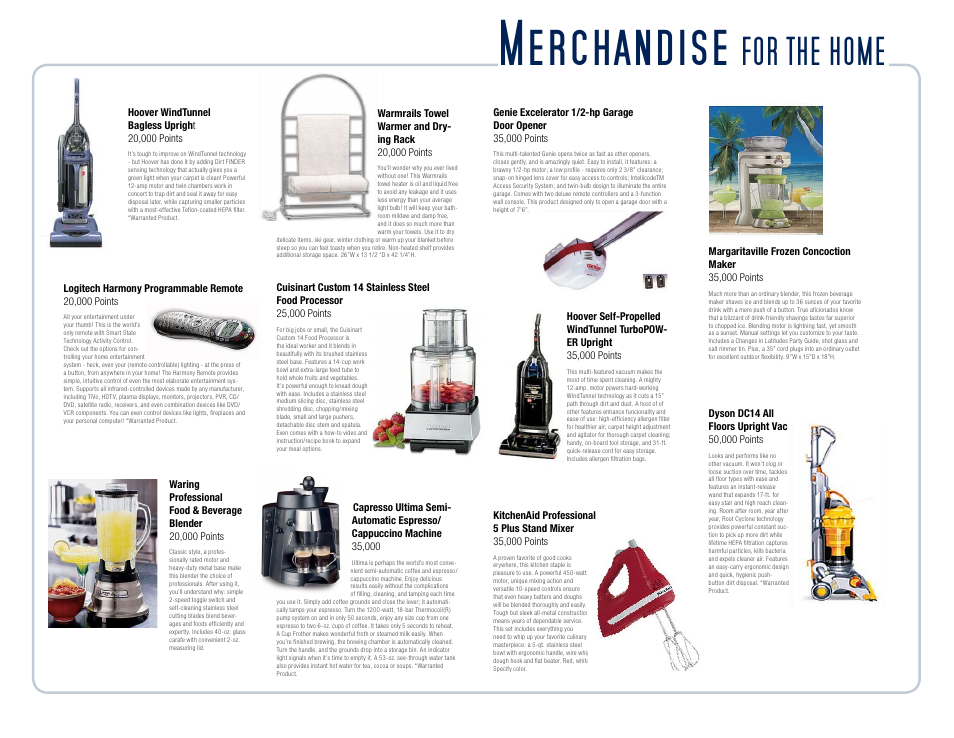 Merchandise, For the home | Toshiba Camera/ Camcorder User Manual | Page 21 / 27