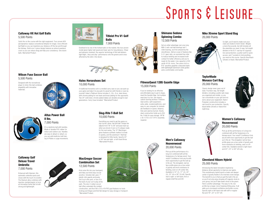 Sports & leisure | Toshiba Camera/ Camcorder User Manual | Page 26 / 27