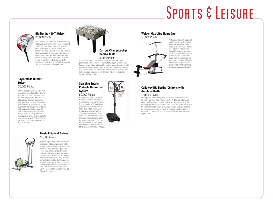 Sports & leisure | Toshiba Camera/ Camcorder User Manual | Page 27 / 27