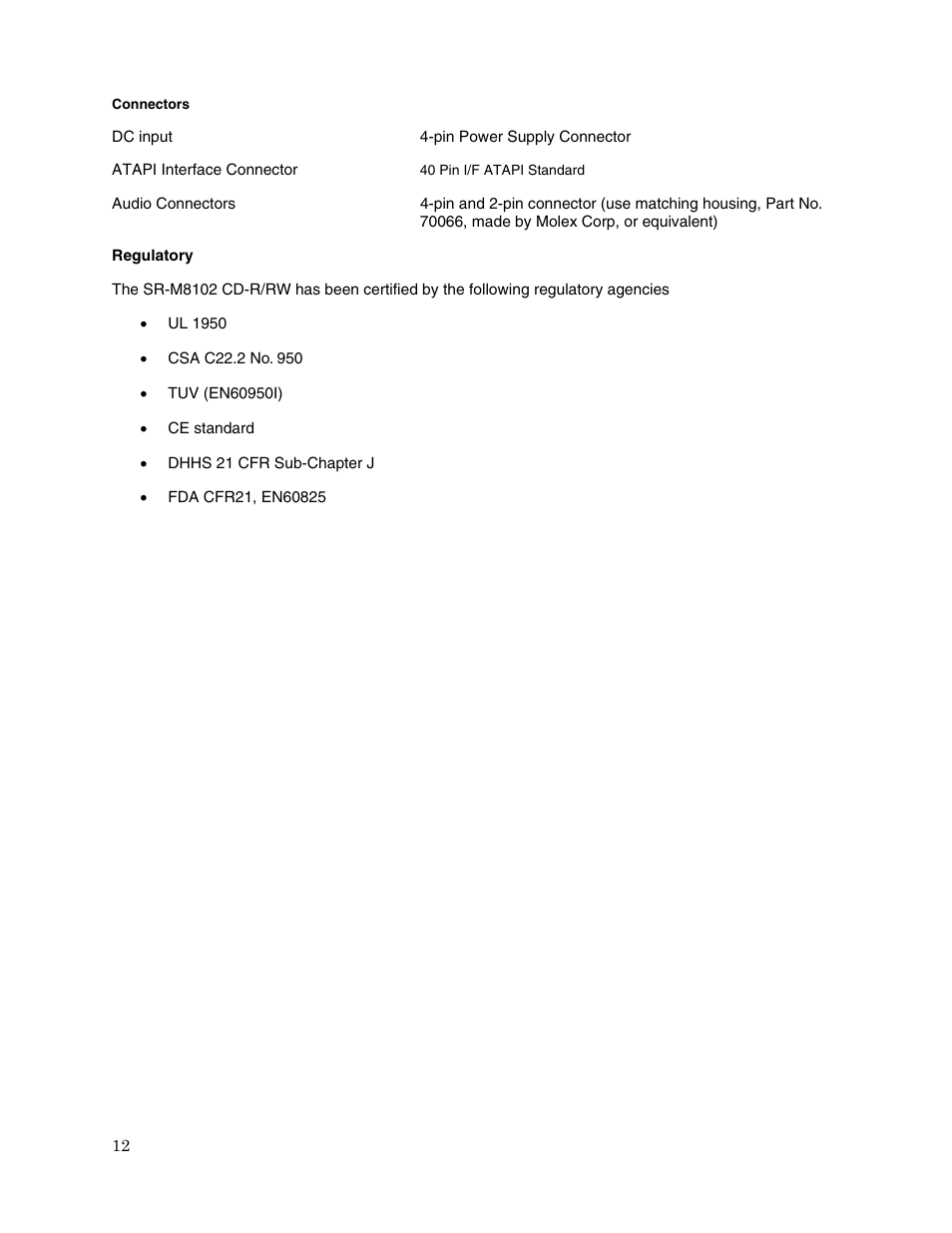 Toshiba SR-M8102 User Manual | Page 14 / 16