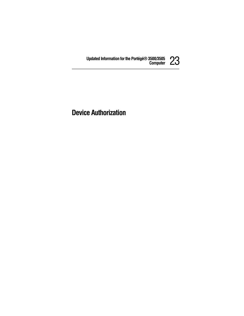 Device authorization | Toshiba 3500 User Manual | Page 23 / 24