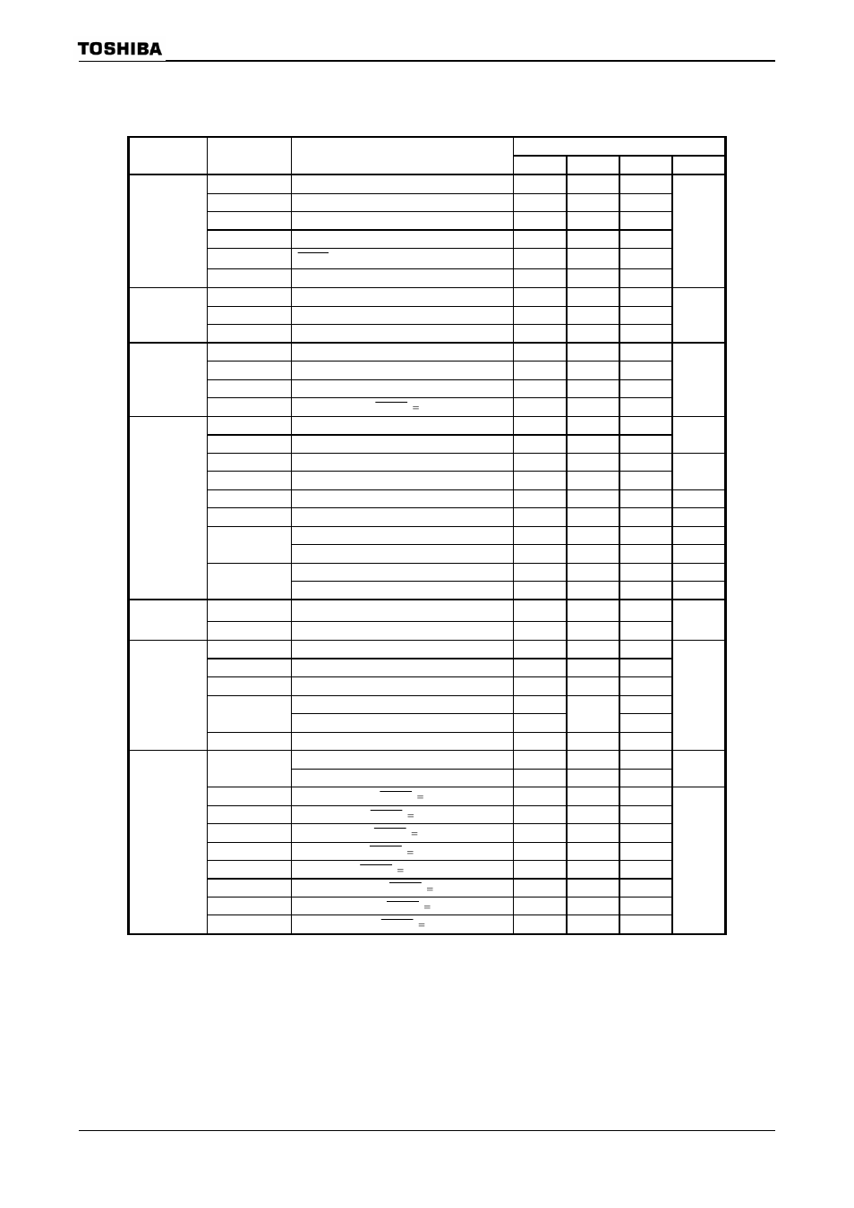 X: don’t care | Toshiba H1 Series User Manual | Page 119 / 751