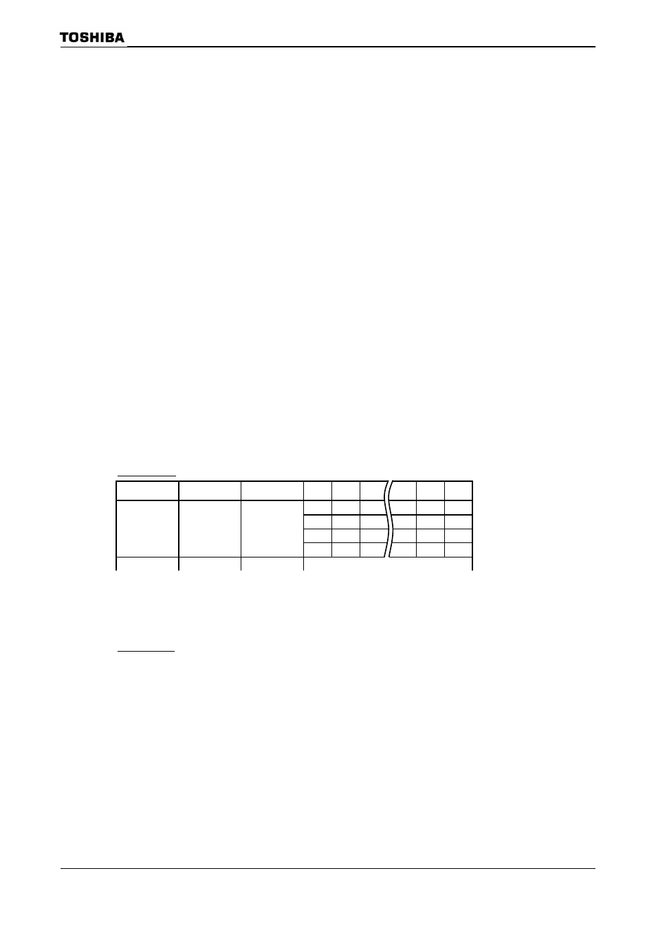 Table of special function registers (sfrs) | Toshiba H1 Series User Manual | Page 668 / 751