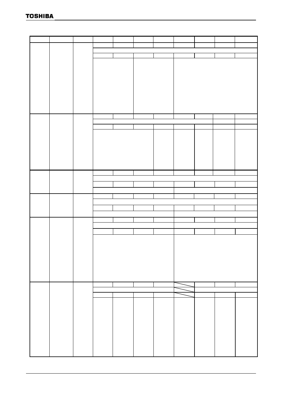 6) lcd controller (1/6) symbol name | Toshiba H1 Series User Manual | Page 702 / 751