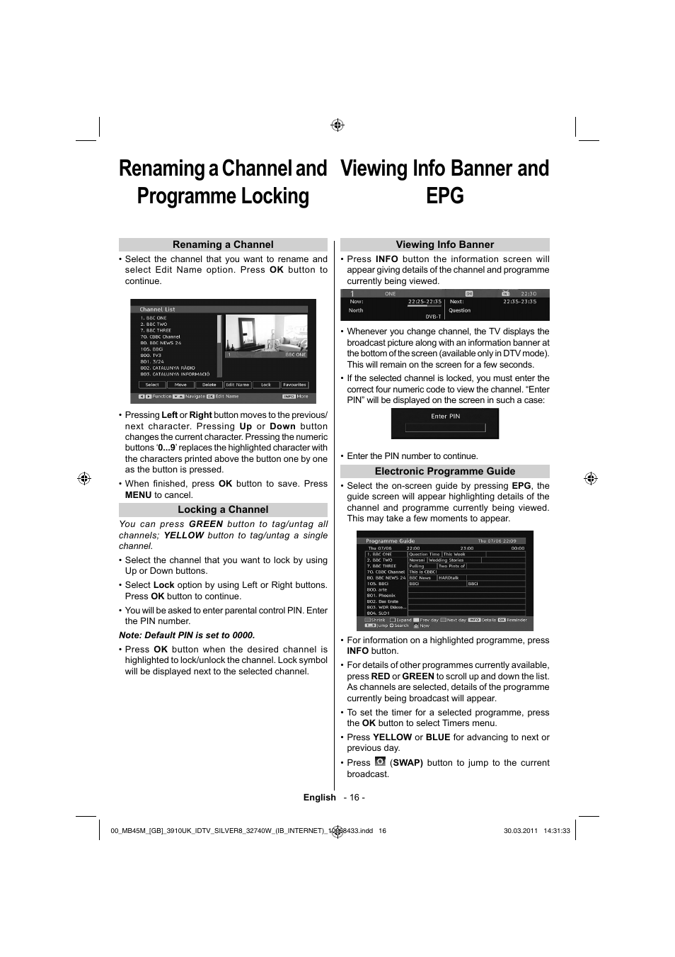 Toshiba 32BV500B User Manual | Page 17 / 38