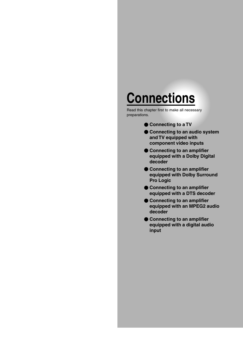 Connections | Toshiba SD-3980SC User Manual | Page 15 / 61