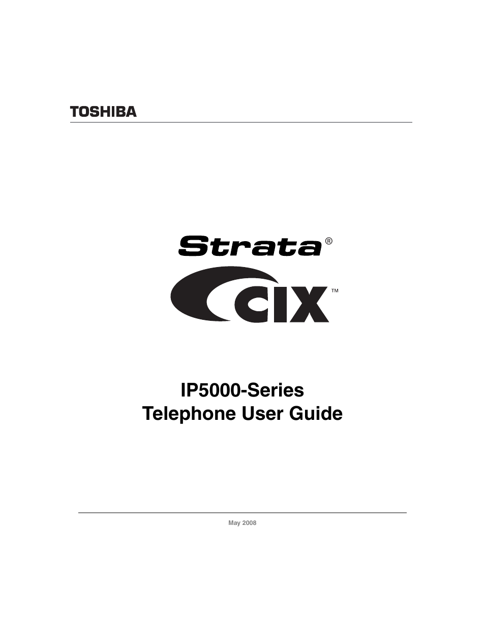 Toshiba STRATA IP5000 User Manual | 196 pages