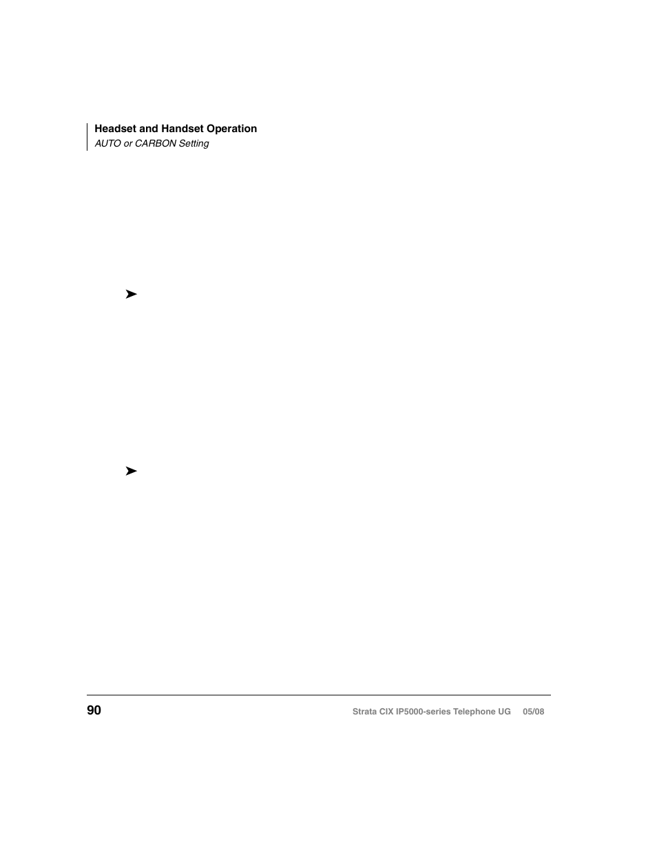 Auto or carbon setting | Toshiba STRATA IP5000 User Manual | Page 108 / 196