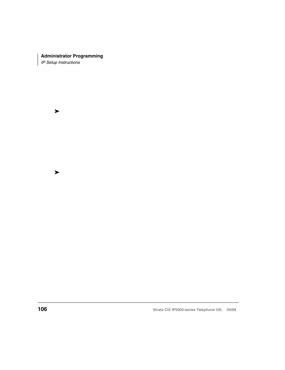 Ip setup instructions, T initialize). see | Toshiba STRATA IP5000 User Manual | Page 124 / 196