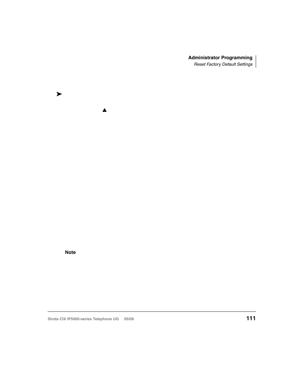 Reset factory default settings, Handset volume | Toshiba STRATA IP5000 User Manual | Page 129 / 196