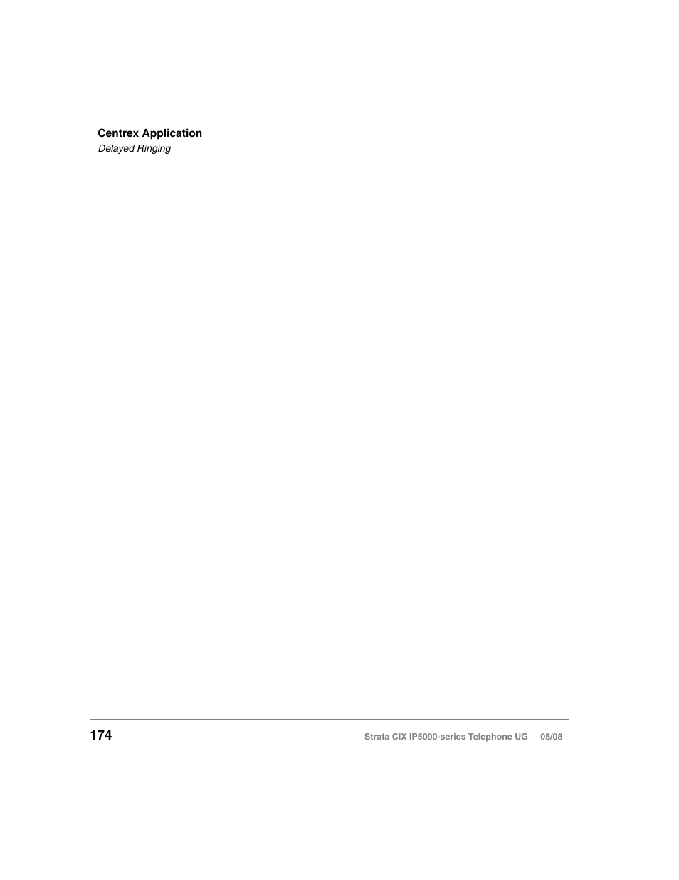 Delayed ringing | Toshiba STRATA IP5000 User Manual | Page 192 / 196