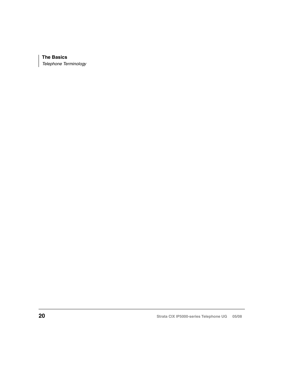 Telephone terminology | Toshiba STRATA IP5000 User Manual | Page 38 / 196