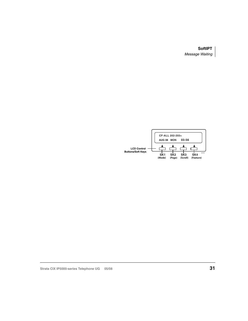 Flexible buttons, Liquid crystal display, Flexible buttons liquid crystal display | Toshiba STRATA IP5000 User Manual | Page 49 / 196