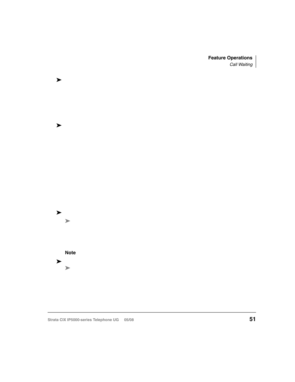 Call waiting | Toshiba STRATA IP5000 User Manual | Page 69 / 196
