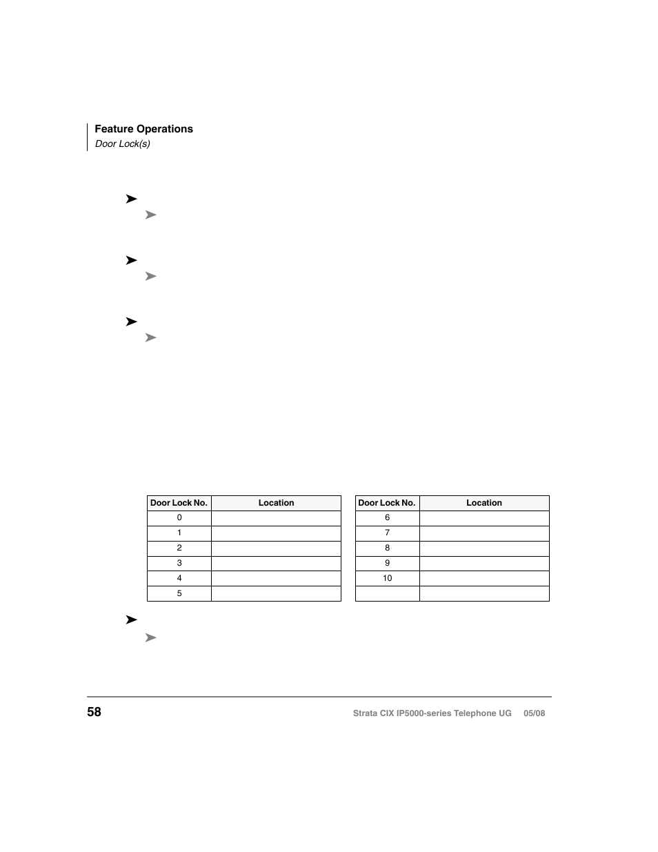 Setting dnd for another extension, Door lock(s) | Toshiba STRATA IP5000 User Manual | Page 76 / 196