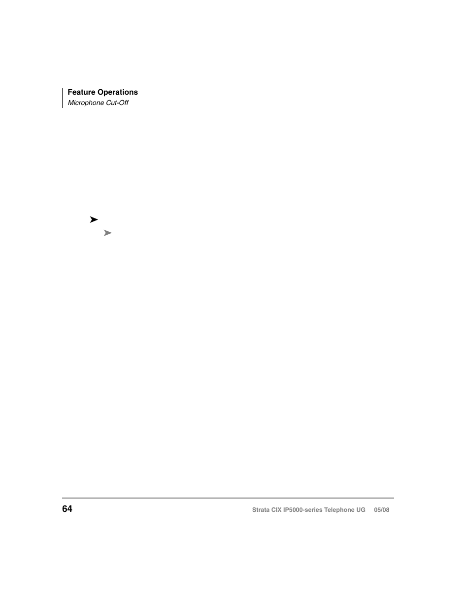 Microphone cut-off | Toshiba STRATA IP5000 User Manual | Page 82 / 196