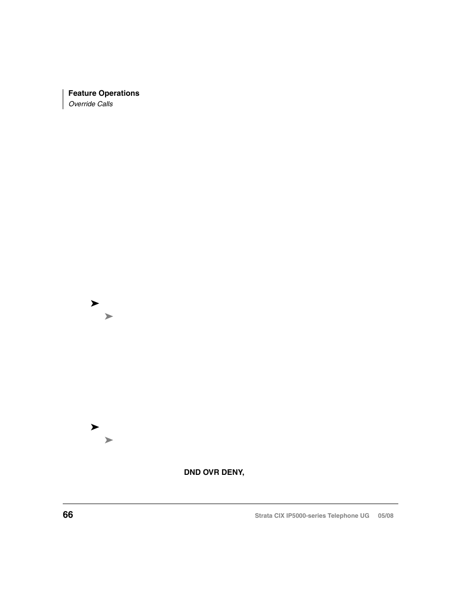 Override calls, Busy override, Do not disturb override | Busy override do not disturb override | Toshiba STRATA IP5000 User Manual | Page 84 / 196