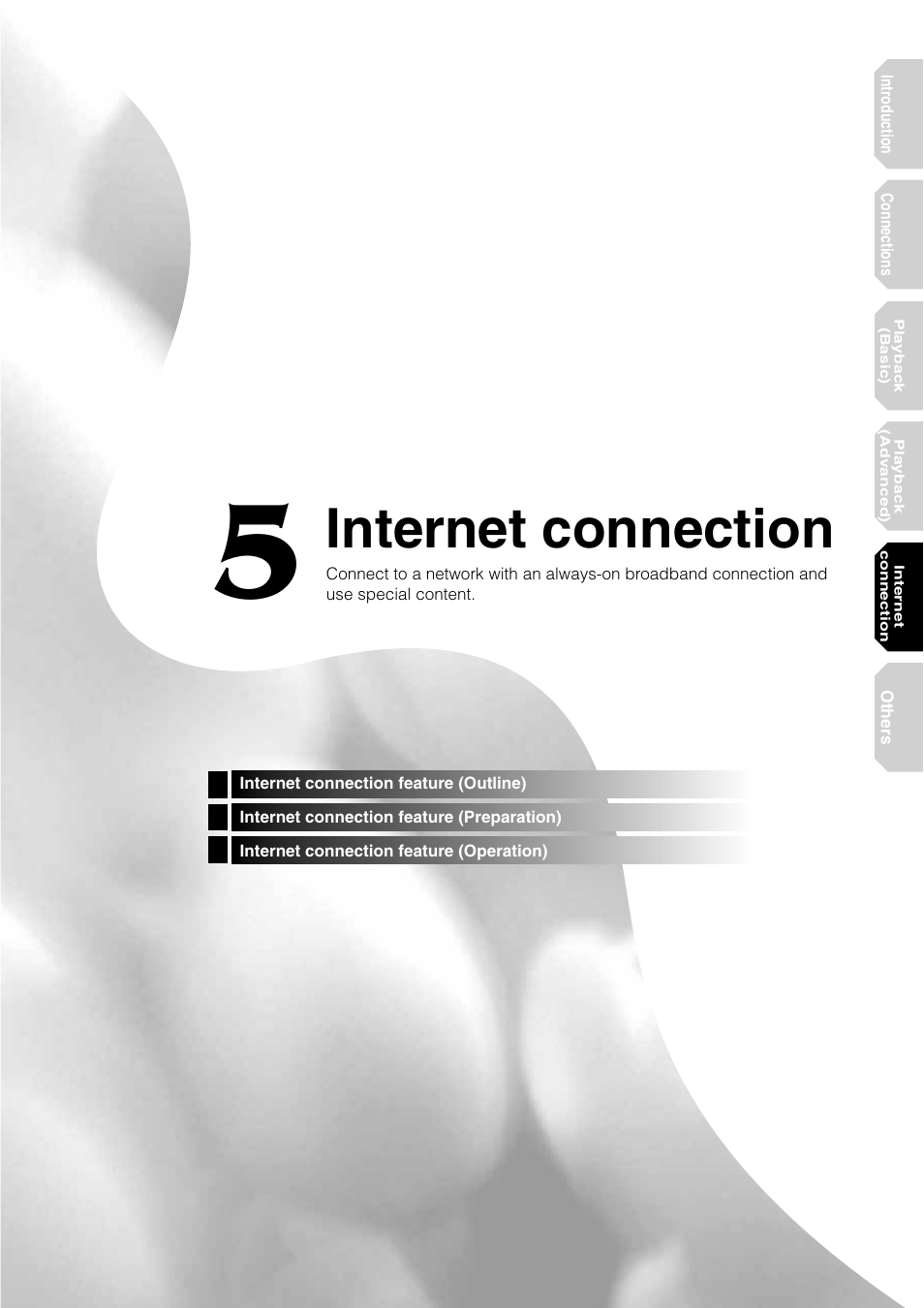 Internet connection | Toshiba HD-XE1KY User Manual | Page 43 / 76