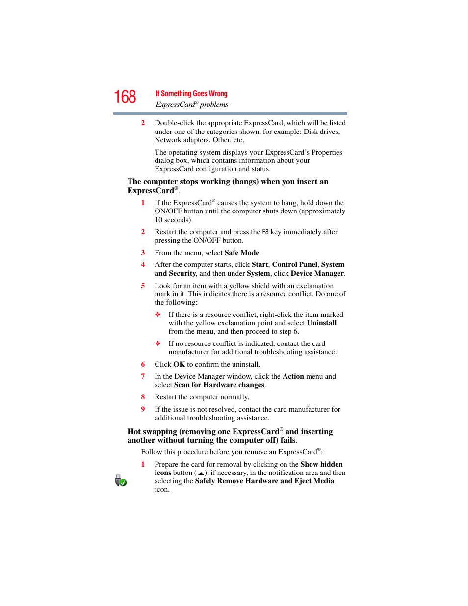 Toshiba Toshubia Tecra R940 User Manual | Page 168 / 216